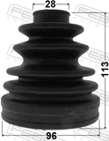 Febest 0115-KLH18 Boot Inner CV Joint Kit 96X113X28