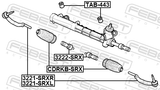 Febest CDRKB-SRX Steering Gear Boot
