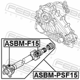 Febest ASBM-PSF15 Propeller Shaft