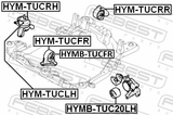 Febest HYM-TUCRH Right Engine Mount (Hydro)