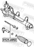 Febest 0122-ARD Steering Tie Rod