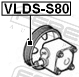 Febest VLDS-S80 Power Steering Pump Pulley