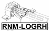 Febest RNM-LOGRH Right Engine Mount