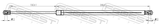Febest 23117-016 Trunk Gas Strut (With End Damping) L594/605N