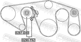 Febest 0290-Y62 Belt Tensioner