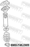 Febest BMSI-F48LOWR Rear Spring Lower Seat