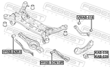 Febest HYAB-SON14R Rear Rod Bushing
