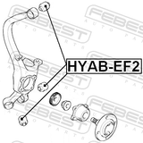 Febest HYAB-EF2 Rear Knuckle Bushing