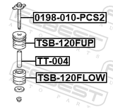 Febest 0198-010-PCS2 Bolt PCS2