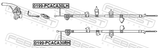 Febest 0199-PCACA30RH Parking Brake Cable, Right