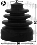 Febest 0215-JJ10ET Boot Inner CV Joint Kit 80X96X23