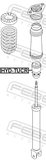 Febest HYD-TUCR Rear Shock Absorber Jounce Bumper