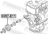 Febest 0287-E11 Tension Pulley
