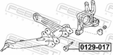 Febest 0129-017 Camber Adjusting Eccentric Bolt