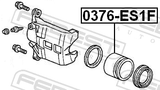 Febest 0376-ES1F Front Caliper Piston D51.1