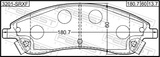 Febest 3201-SRXF Pad Kit, Disc Brake, Front - Kit