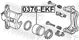 Febest 0376-EKF Front Caliper Piston D54
