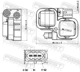 Febest 16640-002 Ignition Coil