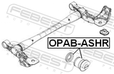 Febest OPAB-ASHR Rear Crossmember Bushing