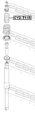Febest CYD-T11R Rear Shock Absorber Jounce Bumper