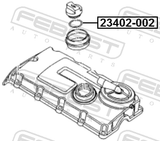 Febest 23402-002 Oil Filler Cap Gasket