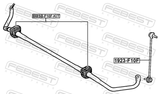 Febest 1923-F10F Front Stabilizer Link / Sway Bar Link