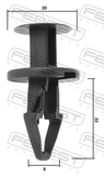 Febest 88570-155 Retainer Clip