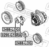 Febest 0290-G15RA Belt Tensioner