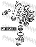Febest 23462-010 Thermostat 95°C