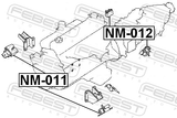 Febest NM-011 Front Engine Mount
