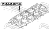 Febest 2398-002-PCS10 Bolt PCS10
