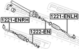 Febest 1222-EN Steering Tie Rod