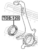 Febest TOS-120 Steering Knuckle Seal