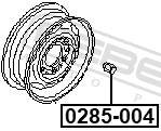 Febest 0285-004 Wheel Nut M12X1.25 L16