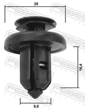 Febest 88570-154 Retainer Clip