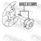 Febest 0882-S13MF Front Wheel Hub