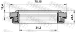 Febest 95RFW-32751223X Drive Shaft Oil Seal 31.2X75.2X12.4X23.4