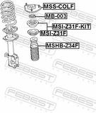 Febest MSS-COLF Front Shock Absorber Mounting