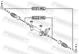 Febest 0121-HIL Steering Tie Rod End