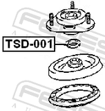 Febest TSD-001 Strut Bearing Washer