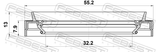 Febest 95JEY-34550813R Drive Shaft Oil Seal 32.2X55.2X7.9X13