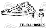 Febest TBJB-LH85UP Upper Control Arm Ball Joint Boot 52X33X19.3