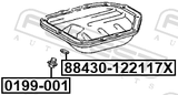 Febest 0199-001 Oil Casing Drain Plug