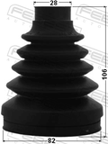 Febest 1015-CAP Boot CV Joint Kit 82X106X28