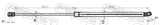 Febest 34117-001 Hood Gas Strut (With End Damping) L585/260N