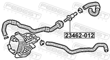 Febest 23462-012 Thermostat 75°C