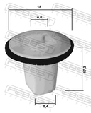 Febest 88570-199 Retainer Clip