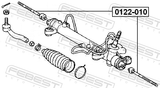 Febest 0122-010 Steering Tie Rod
