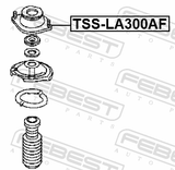 Febest TSS-LA300AF Front Shock Absorber Mounting