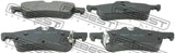 Febest 0301-FKR Pad Kit, Disc Brake, Rear - Kit (With Anti Squeal Shim)